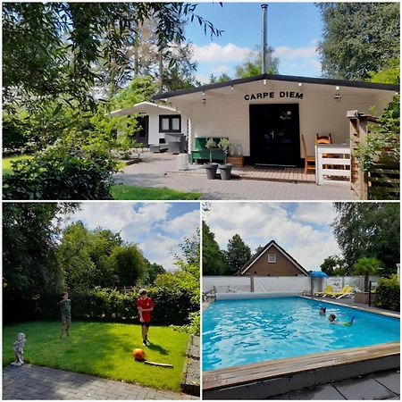 Carpe Diem, Het Ruime Chalet Met Houtkachel Nabij Wildlands Emmen Schoonebeek Extérieur photo